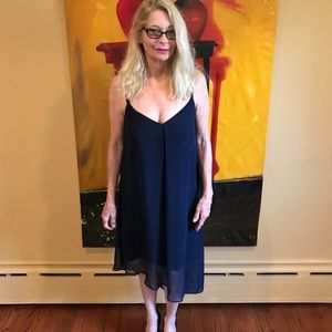 White House Black Market Asymmetrical Midi Dress